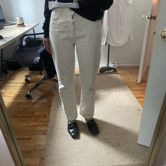 MANGO 100% cotton white jeans - Picture 3 of 4